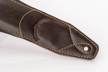 Load image into Gallery viewer, Walker & Williams C-22 Extra Wide Double Padded Premium Brown Leather Strap